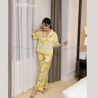 Bộ ngủ nữ chính hãng bambi - set pijama 1039