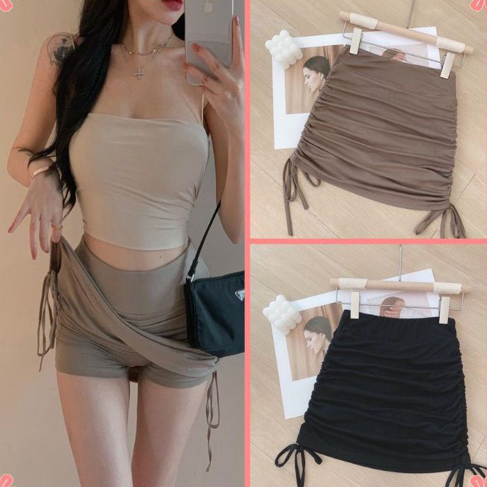 Chân váy ôm kiểu rút dây siêu hot QC (B-C)