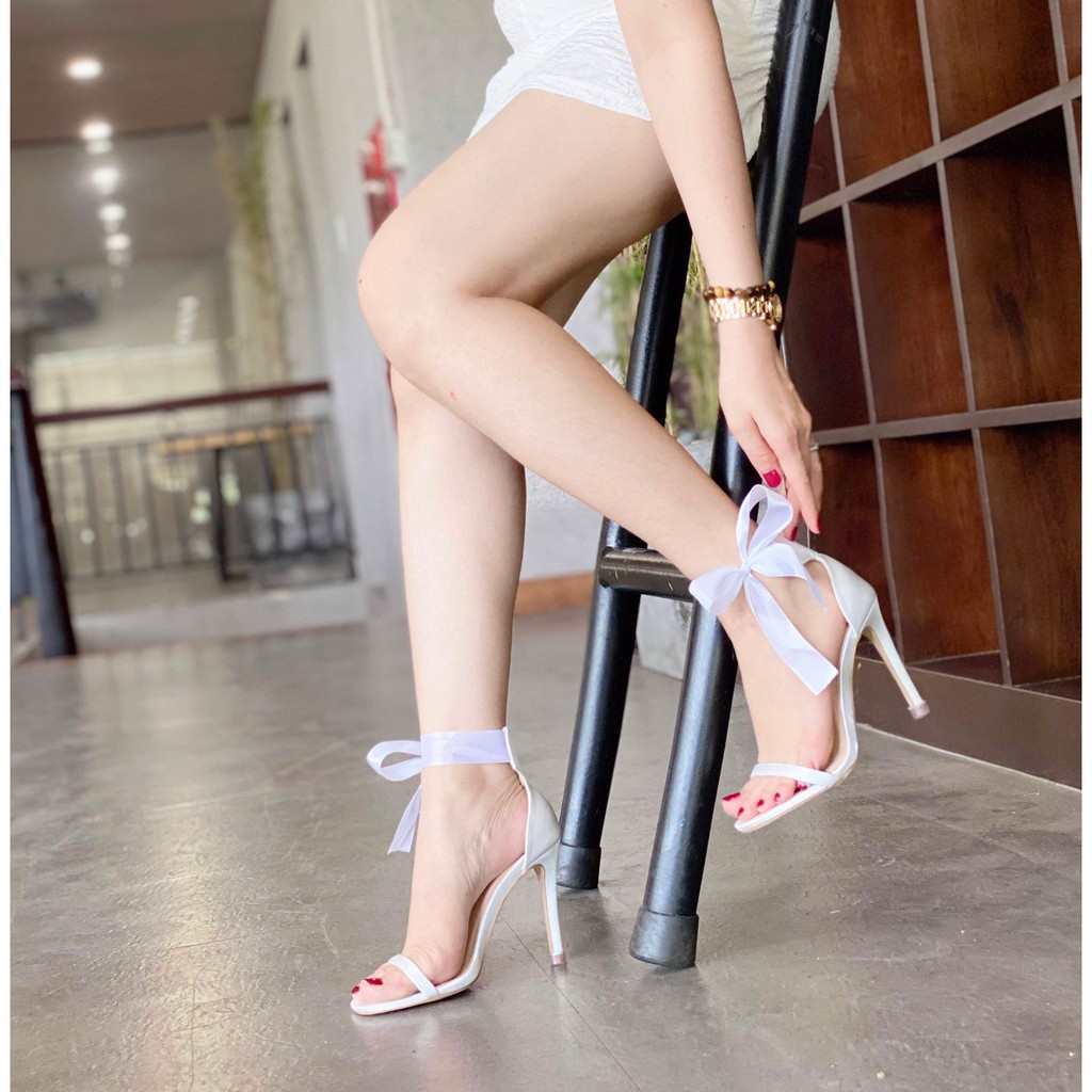 Sandal cao gót HADU G935 cột dây Ruy Băng