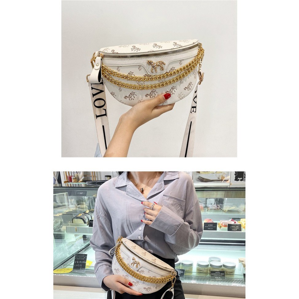 Túi đeo trước ngực logo H.Mes da PU cao cấp cực chất DC02 túi bao tử TX Quảng Châu cao cấp | BigBuy360 - bigbuy360.vn