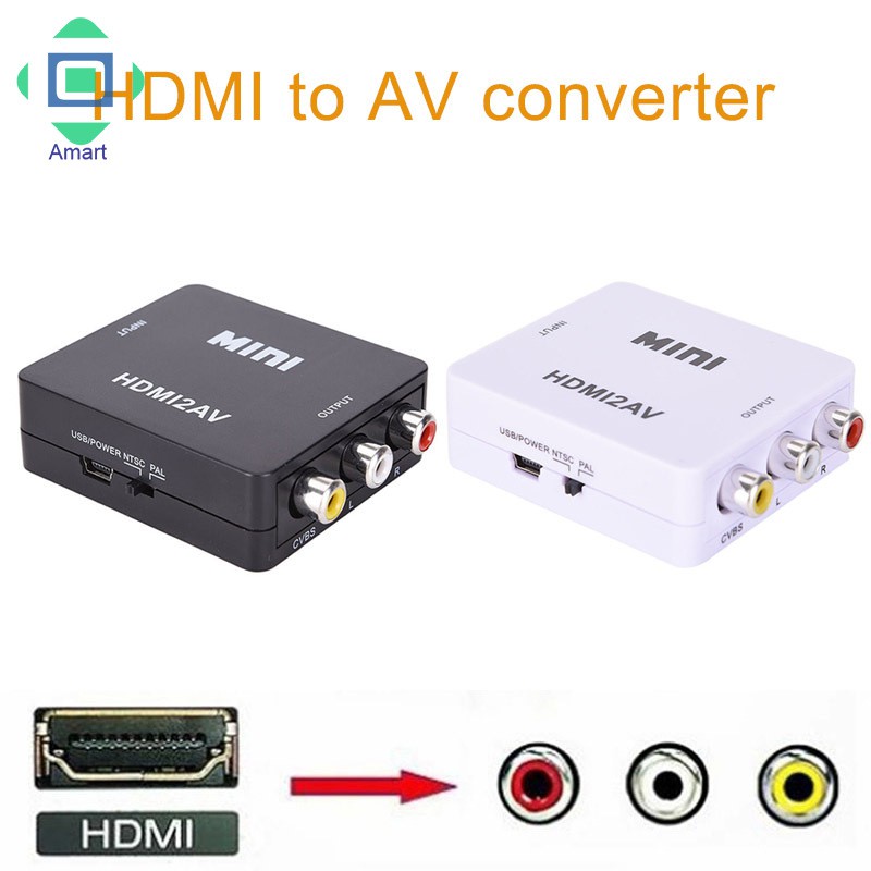 Bộ chuyển đổi HDMI qua AV 1080p CVBS 3RCA