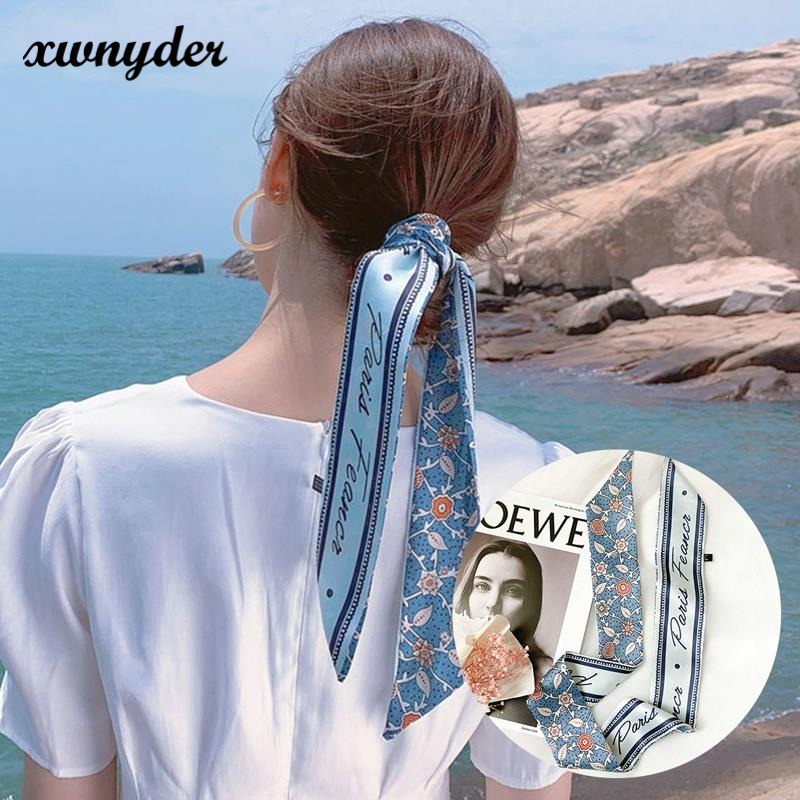 Dây Buộc Tóc Thắt Nơ Ruy Băng Lụa Cổ Điển Thời Trang Nữ