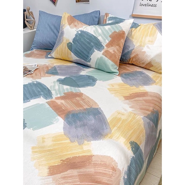 Set Ga Và Vỏ Gối Cotton ,Chất Cotton Thô, Thoáng Mát, Thấm Hút- Shinbedding