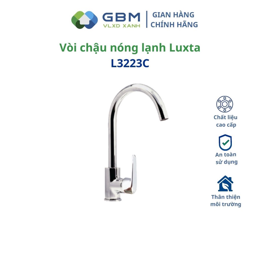 [Mã BMBAU300 giảm 10% đơn 499K] Vòi Chén Nóng Lạnh Luxta L3223C