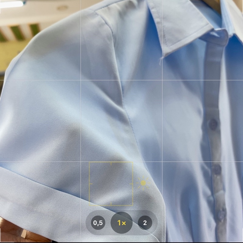 Áo sơ mi nữ tay ngắn HATOP cao cấp vải cotton loại 1 màu xanh ASXN213