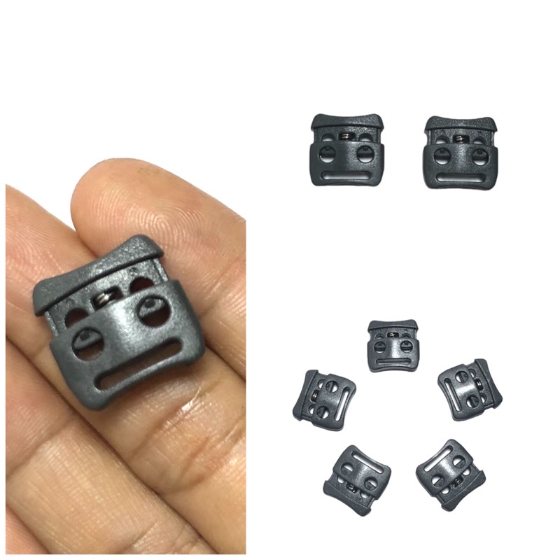 5 cái - Nút chặn 2 lỗ nhựa hàng xuất khẩu đẹp , chắc chắn dùng trong thời trang, giày, balo, túi xách