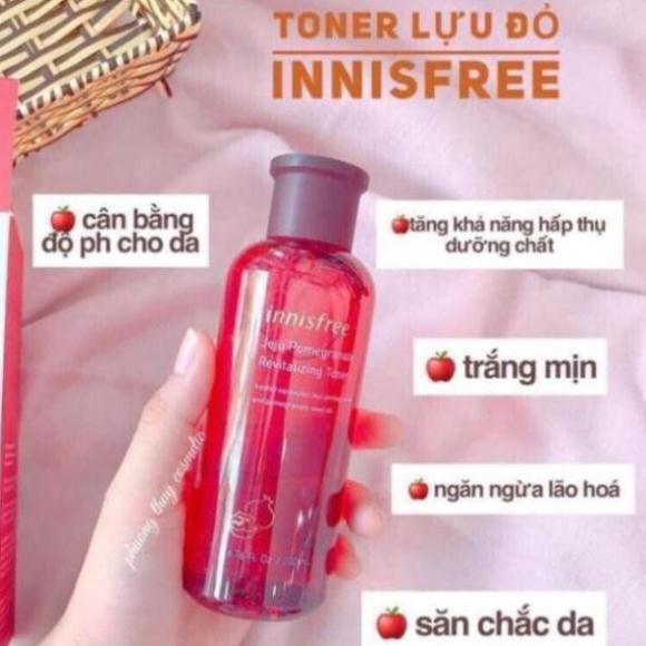 [SALE SẬP SÀN] Nước Hoa Hồng Toner Lựu Đỏ Innisfree Chống Lão Hoá Trắng Da FREESHIP TOÀN QUỐC