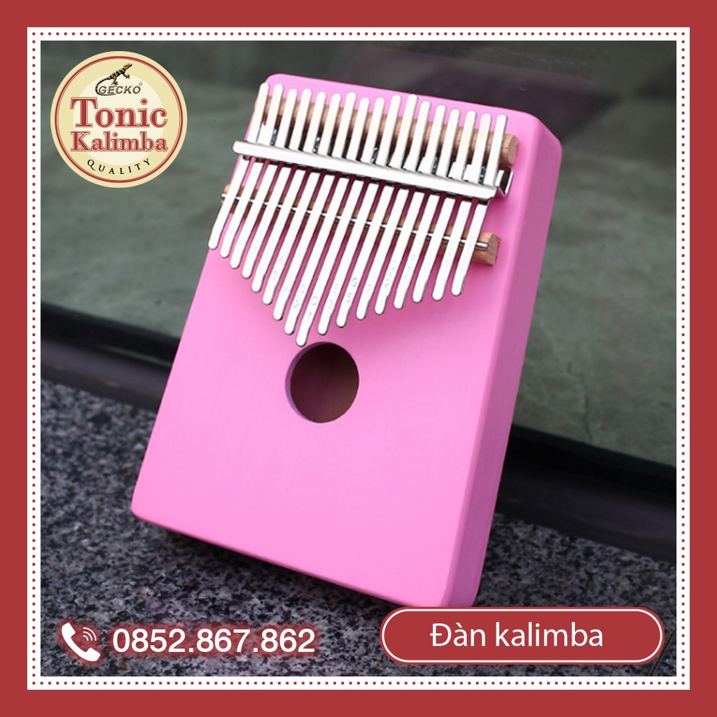 Đàn kalimba 17 phím cộng hưởng thiết kế đơn giản 3 màu-KR3CLM17