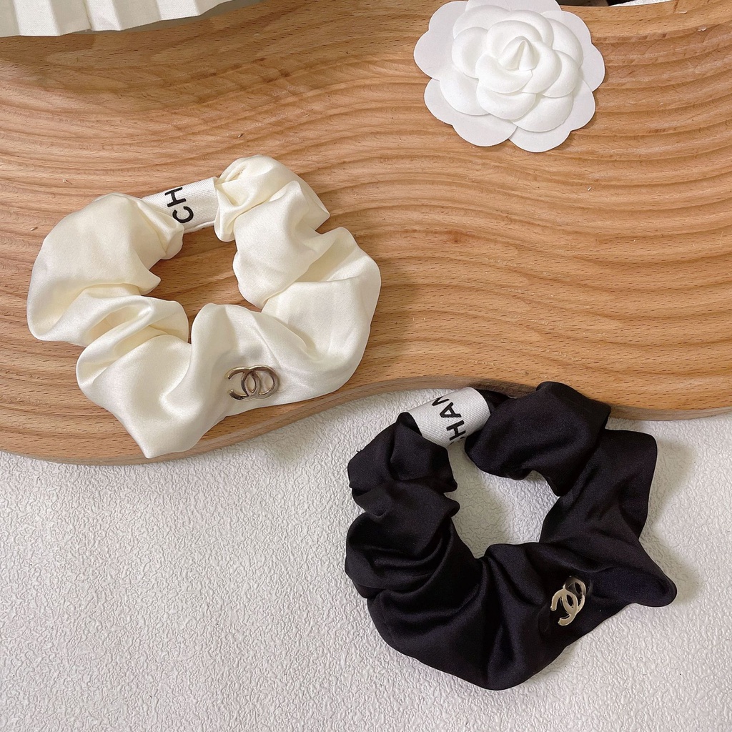 Dây buộc tóc in chữ phong cách Nhật Bản và Hàn Quốc thời trang dành cho nữ