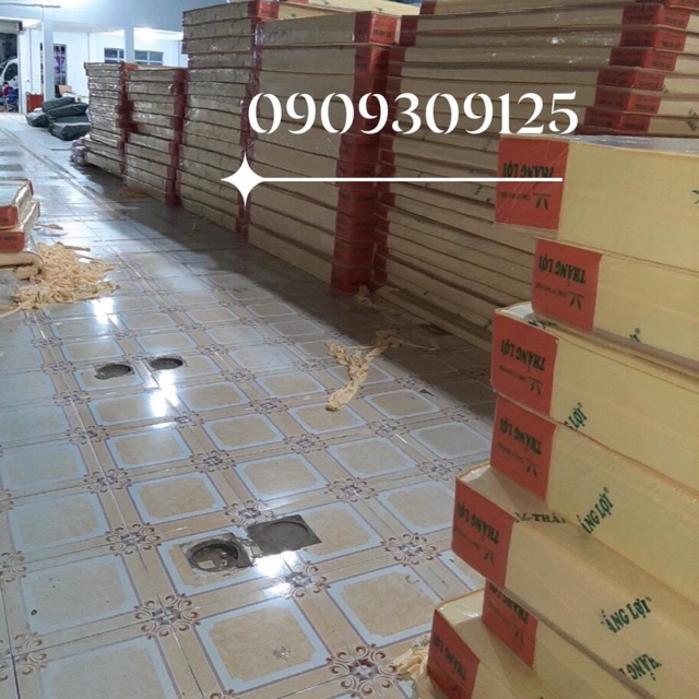 Nệm cao su non Thắng Lợi 2mx2m2 đủ độ dày tặng kèm quà 7 món BH 15 năm