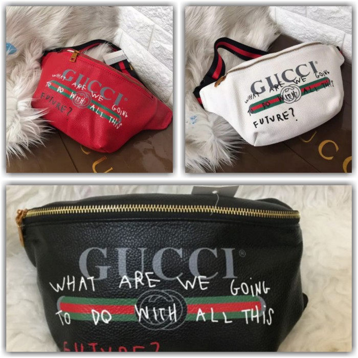 Túi Đeo Chéo Gucci Thời Trang Cho Nam Nữ Đen