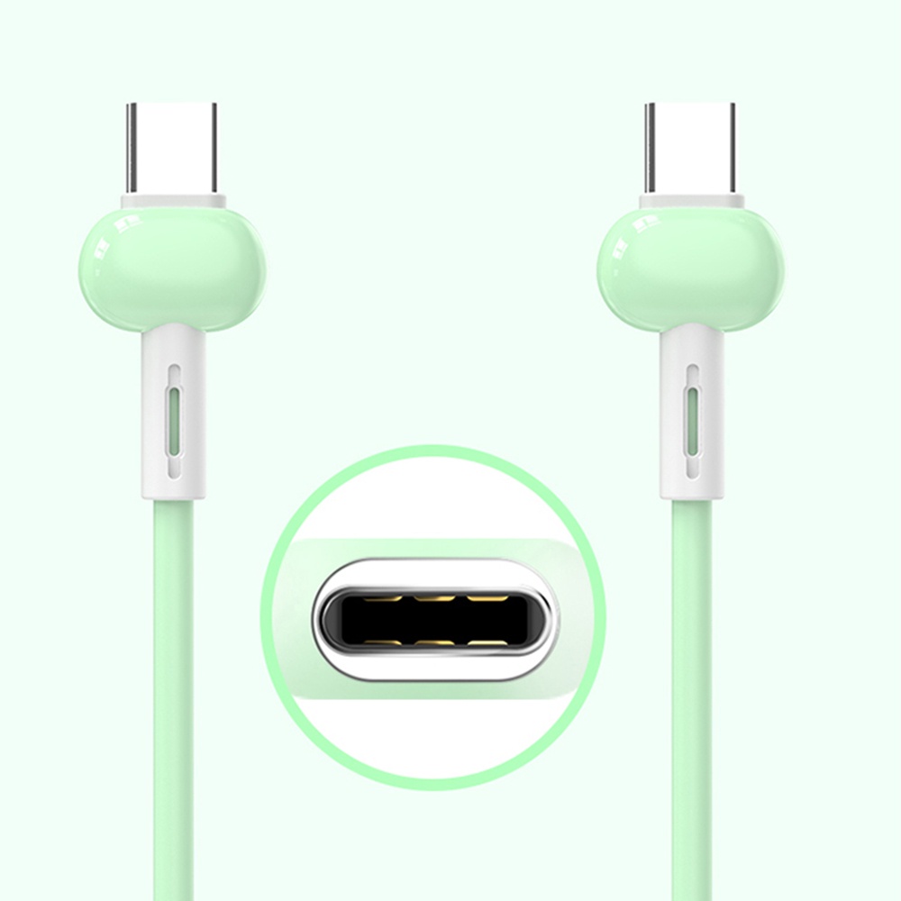 Dây Cáp Sạc Nhanh QC3.0 Type C Bằng Silicon Màu Macaron Dài 1M Dành Cho Huawei Samsung Xiaomi 3A