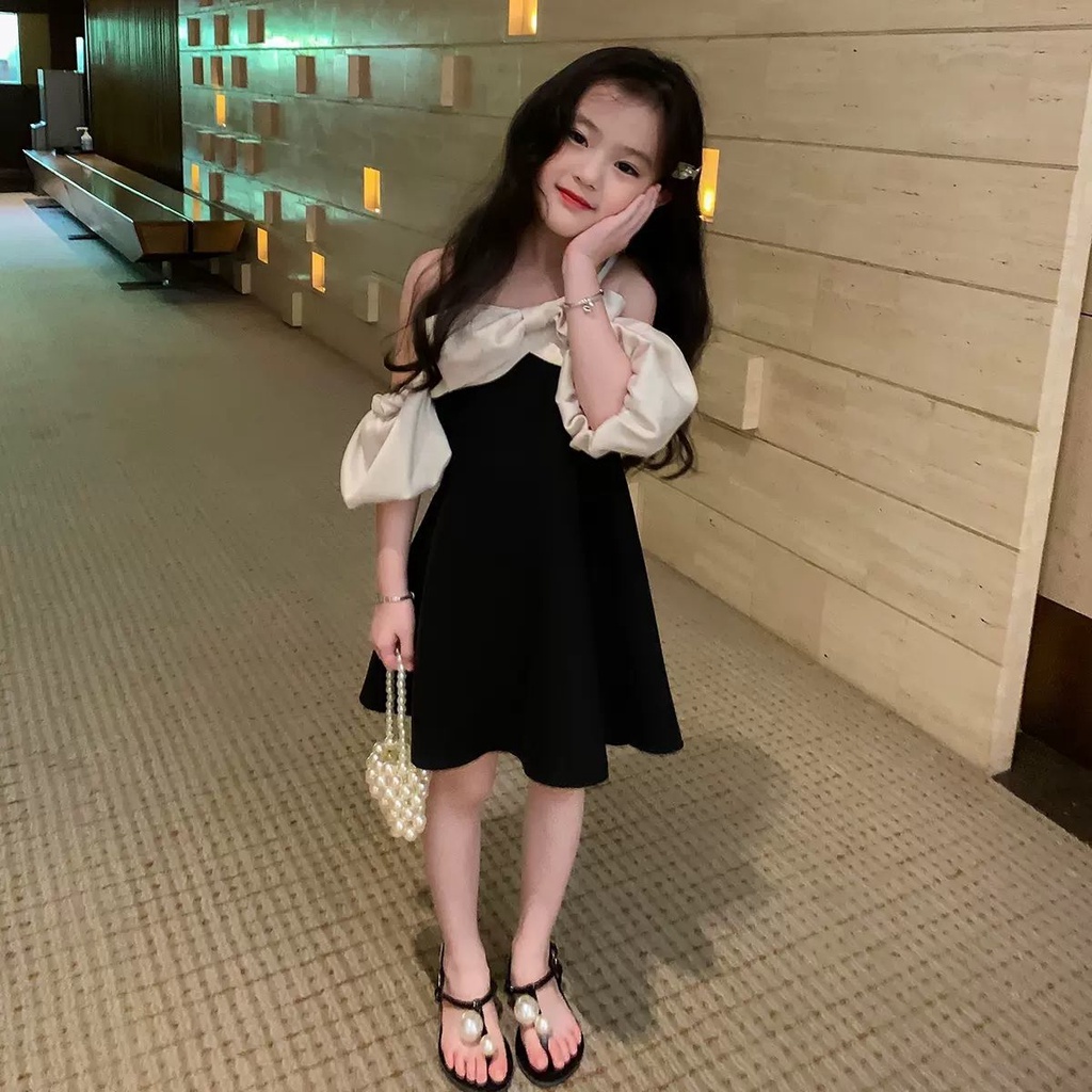 Đầm Công Chúa Một Mảnh Mùa Hè Kích Thước Lớn 100-160 Cho Bé Gái