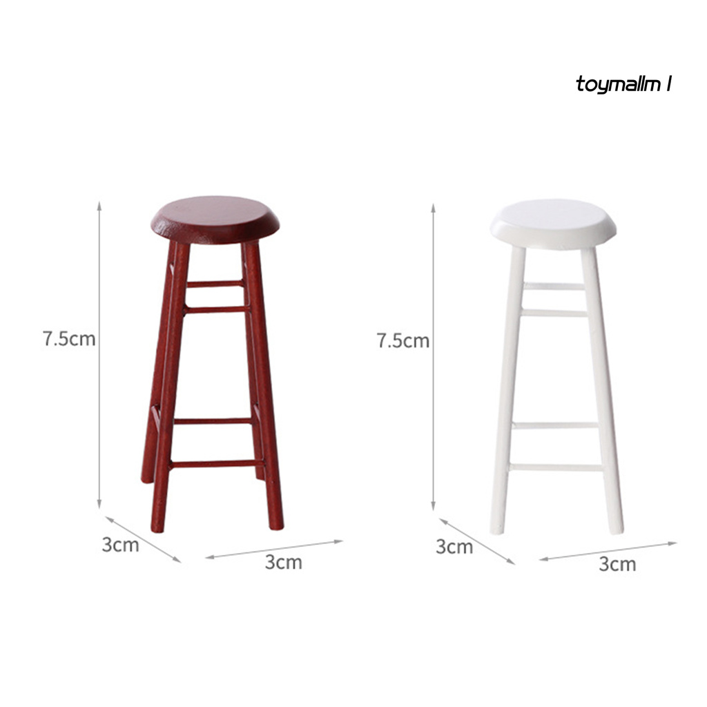 toymall Doll House Bar High Stool Model Home Scene Miniature Accessories Collection Gift