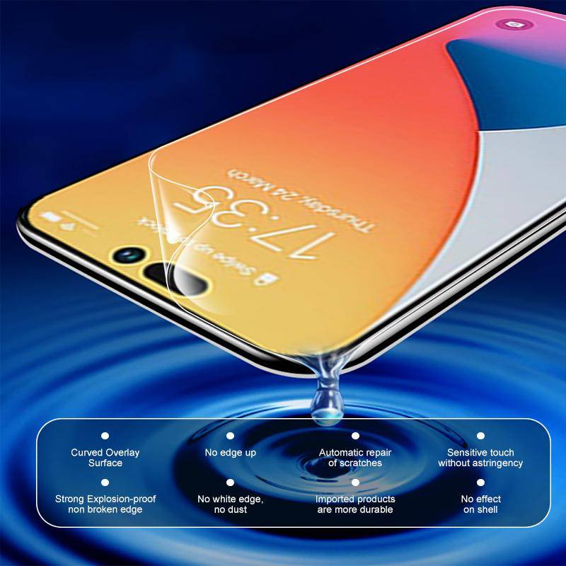 1 Miếng Dán Hydrogel Mềm Bảo Vệ Màn Hình Cho iPhone 14 13 12 Pro Max 14 Plus 14Pro 13Pro 12Pro