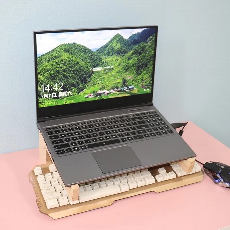 Giá Đỡ Laptop / Notebook Bằng Gỗ Tiện Dụng Chất Lượng Cao