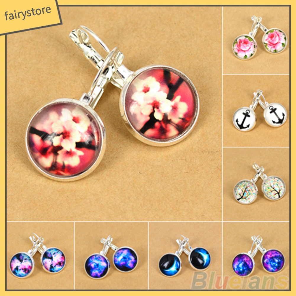 Bông Tai Mạ Bạc Hình Thiên Hà Độc Đáo Cho Nữ