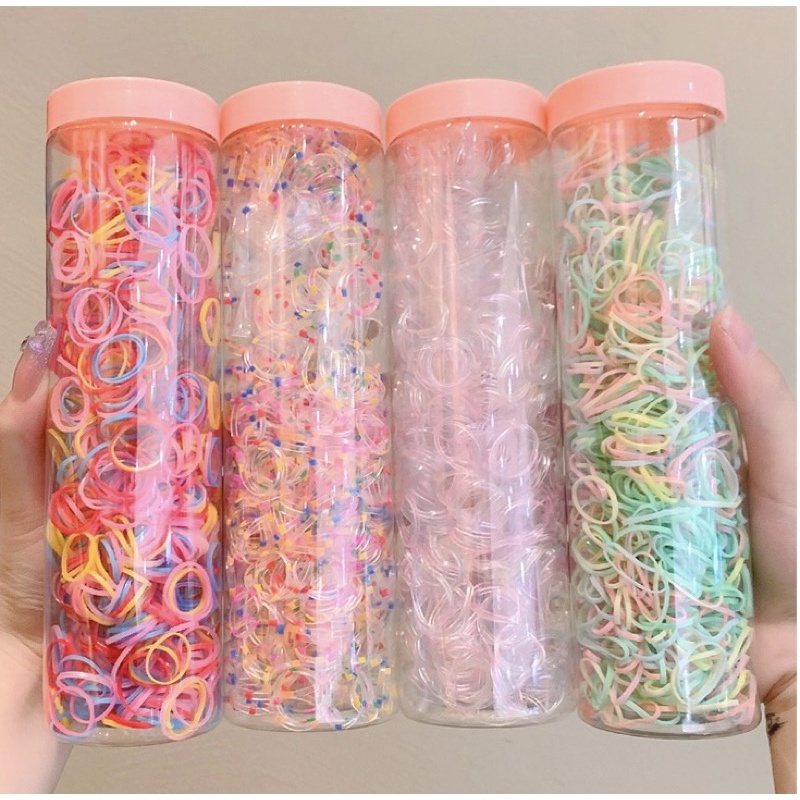 Set 1000 chun vòng cao su nhiều mầu