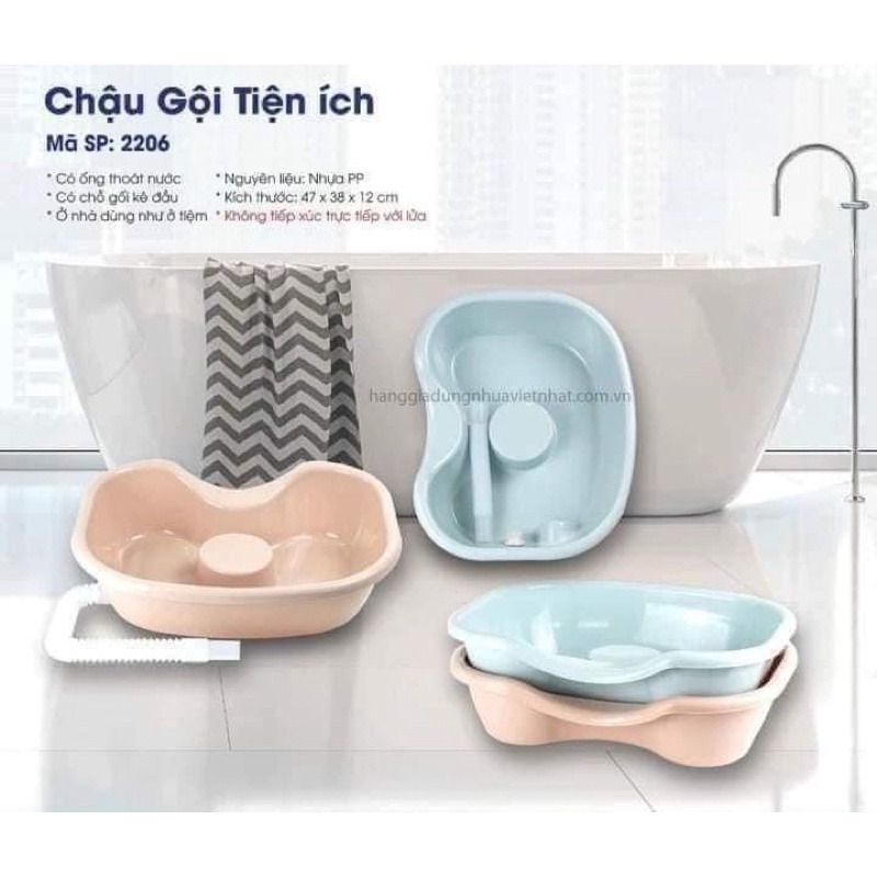 Chậu gội đầu tiện ích tại giường