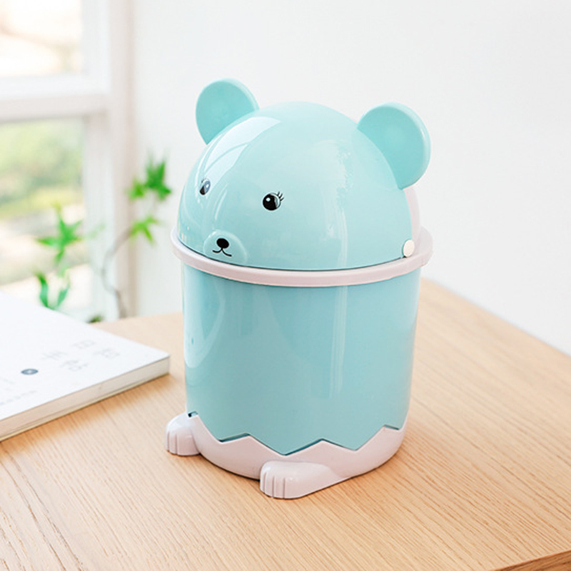 Xiaomi YouPin Thùng rác nắp lật hình gấu trúc dễ thương