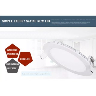 Bộ 10 Đèn LED Âm Trần 9W Tròn