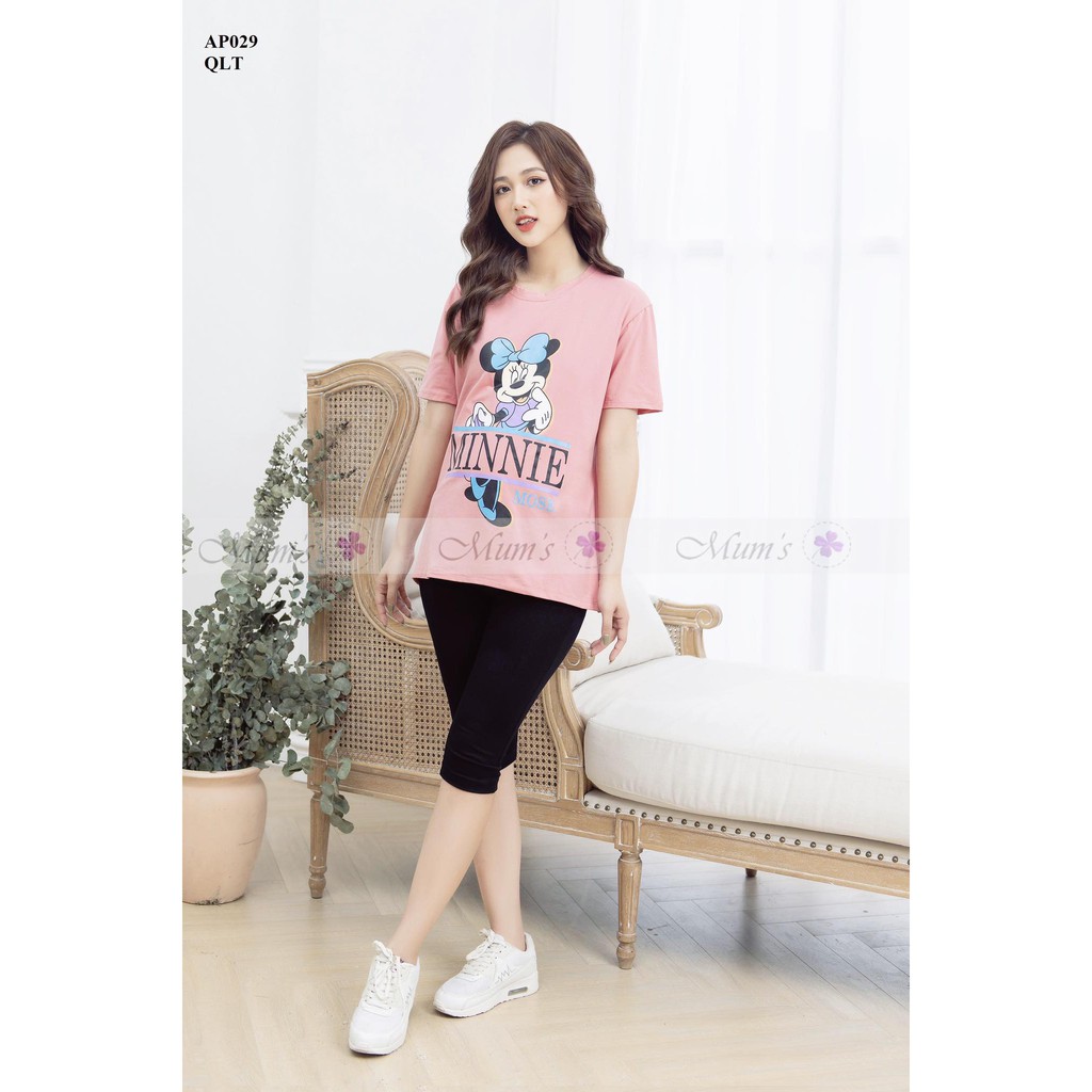 ÁO BẦU  FREESHIP  áo phông bầu thiết kế hình mickey