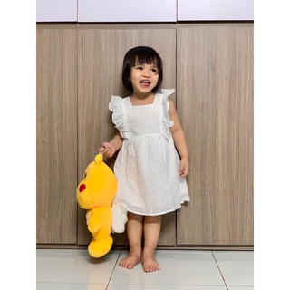 Váy Next trắng đục lỗ bé gái size 3/4y