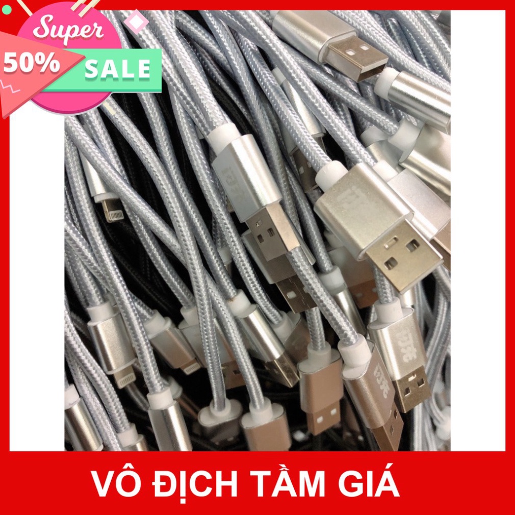 Dây cáp sạc iphone/Samsung, dây dù 3M chống đứt, hỗ trợ sạc nhanh,]