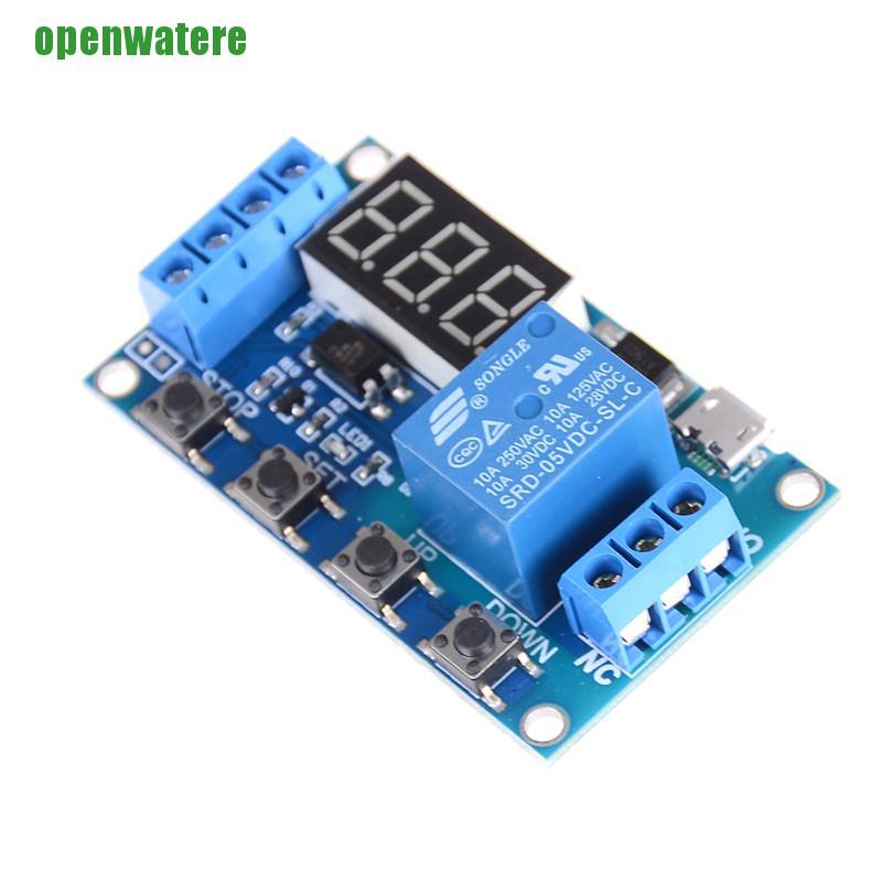 【open】6v-30v Relay Module Switch Trigger Time Delay Circuit Timer Cycle Adjustable