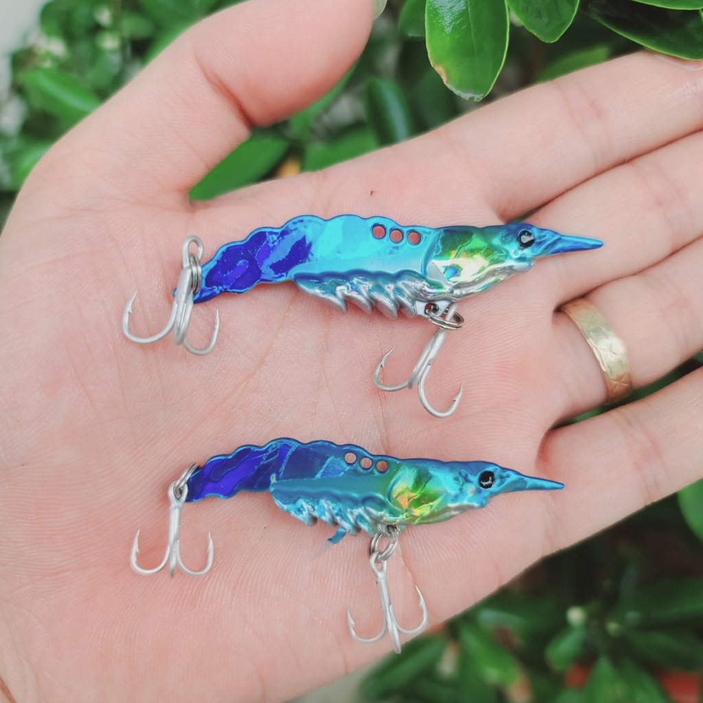 Tôm Sắt Câu Lure Sát Thủ Tầm Đáy Trang Bị Lưỡi BKK Xin