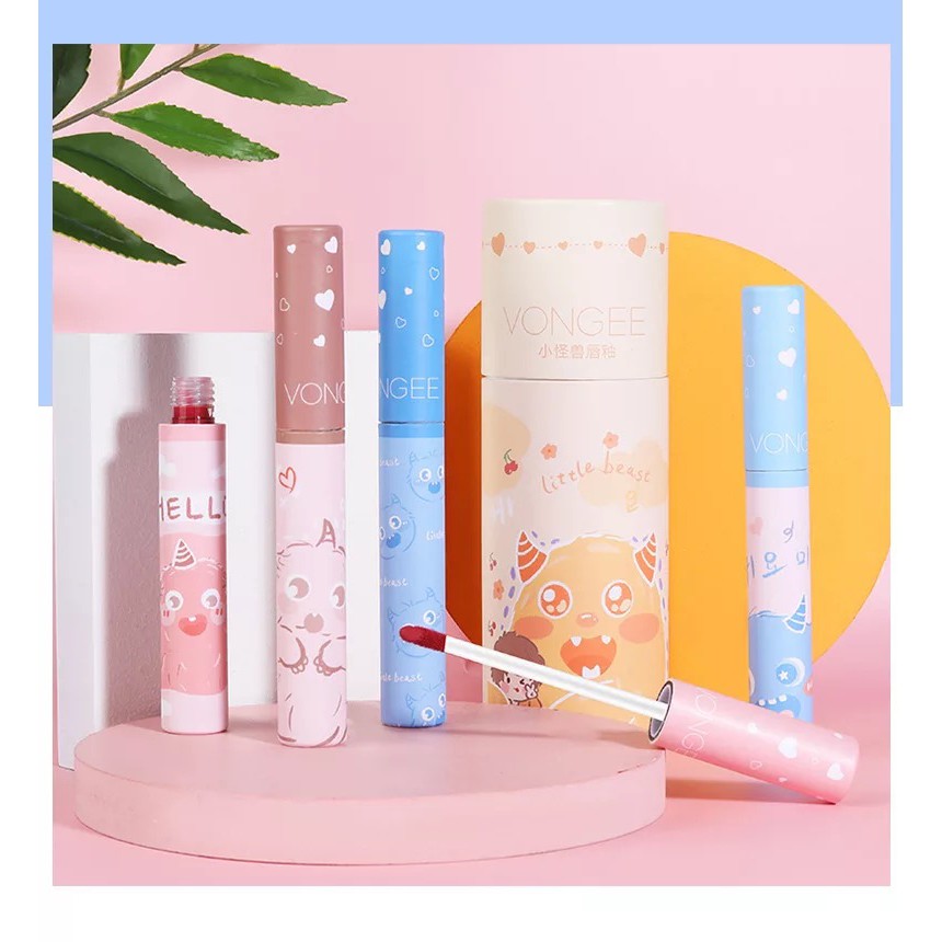 Hộp 5 son Vongee gấu vàng nội địa trung S2 | BigBuy360 - bigbuy360.vn