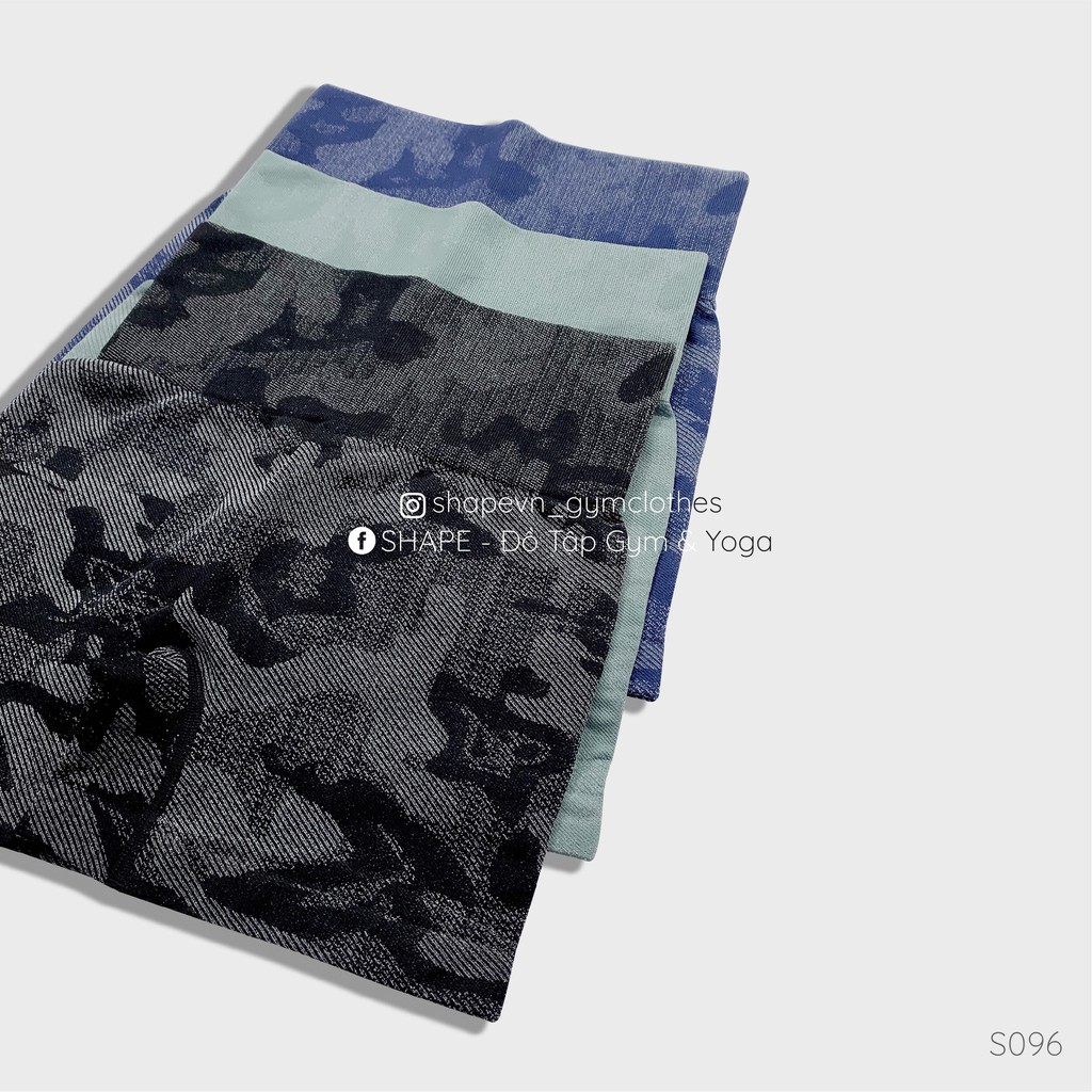 [S096] Quần tập nữ short dệt Army