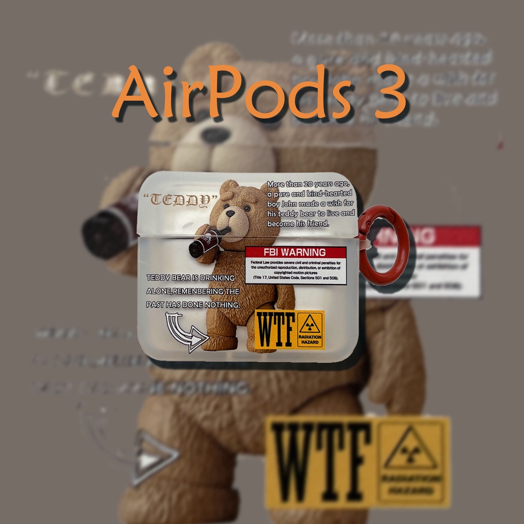 Vỏ Bảo Vệ Hộp Sạc Tai Nghe compatible AirPods 3 compatible AirPods(3rd) 2021 Iscompatible AirPods3Rdurise 3rd Pro compatible AirPods2gen Ốp