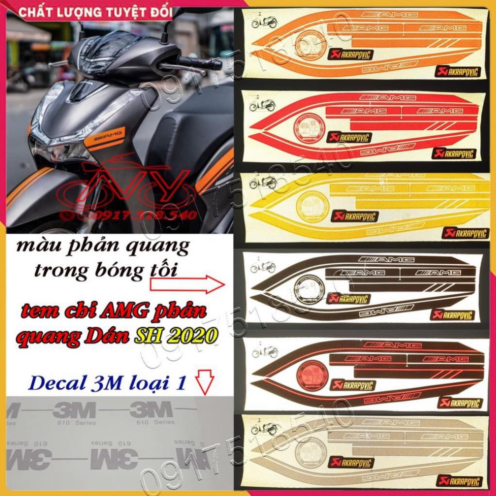 Tem Chỉ AMG Phản Quang 3M Dán SH Việt 2020 - 2021 (Loại 1) Ảnh thật Sp