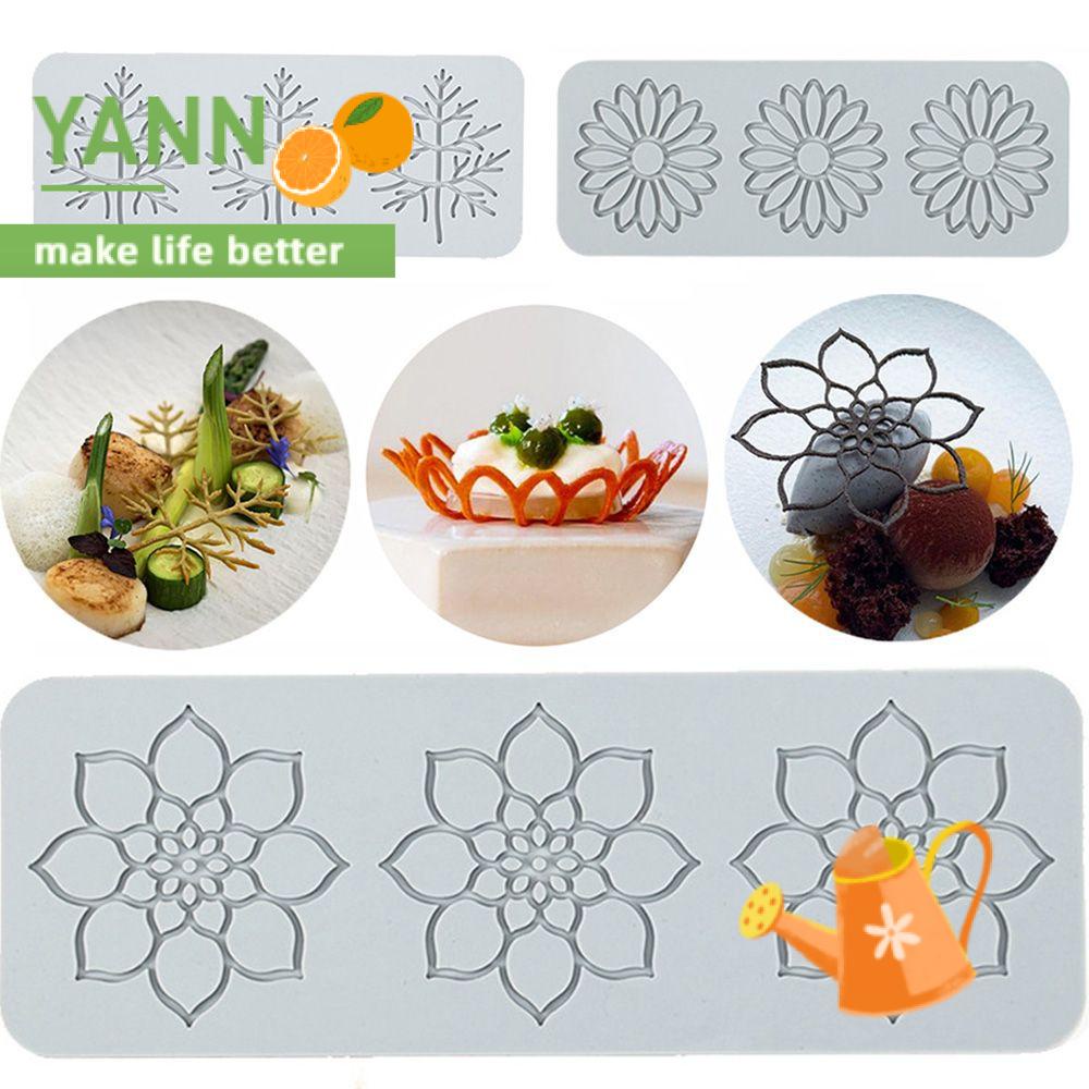 Khuôn silicone làm bánh tạo hình lá cây bắt mắt DIY