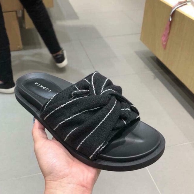 Dép Vincci đế cao quai nơ