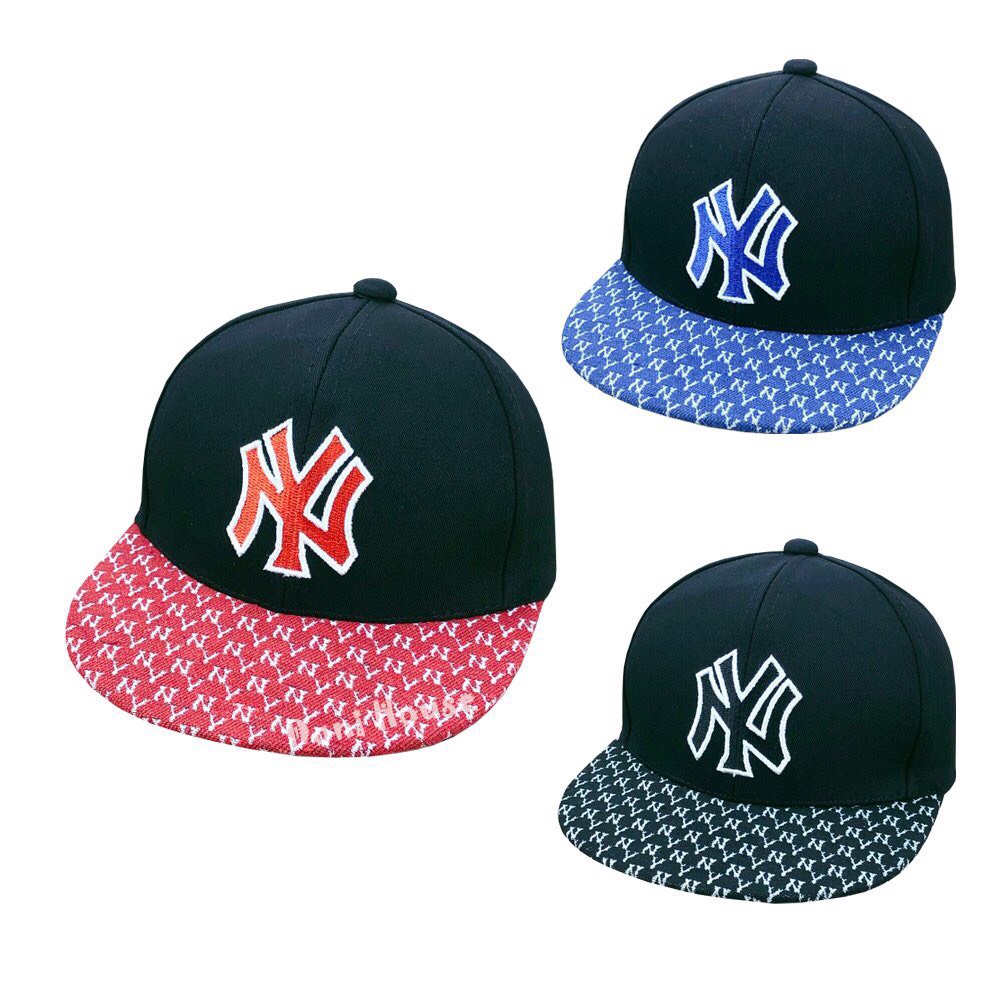 Nón Kết Mũ Lưỡi Trai Từ 2 3 4 Tuổi Vòng Đầu 50cm Cho Bé Trai Thêu NY Hiphop Cá Tính