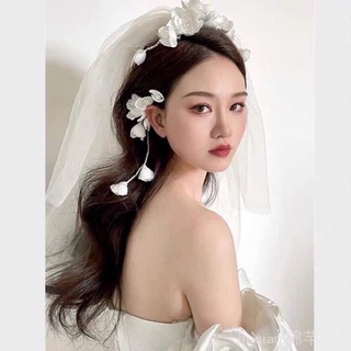 cài tóc dải hoa cô dâu
