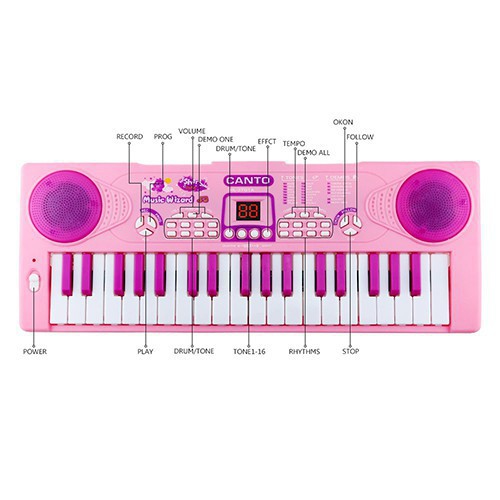 Đàn Piano 3701 có micro-Đồ chơi âm nhạc(tặng pin)