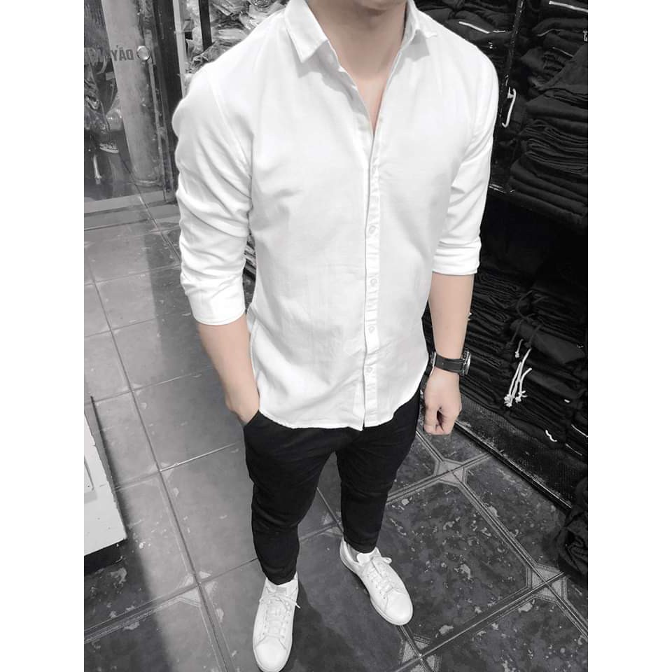 Áo sơ mi Kojiba công sở nam dài tay cổ gập vải lụa Thái chông nhăn có nhiều màu dễ phối hợp thời trang | BigBuy360 - bigbuy360.vn