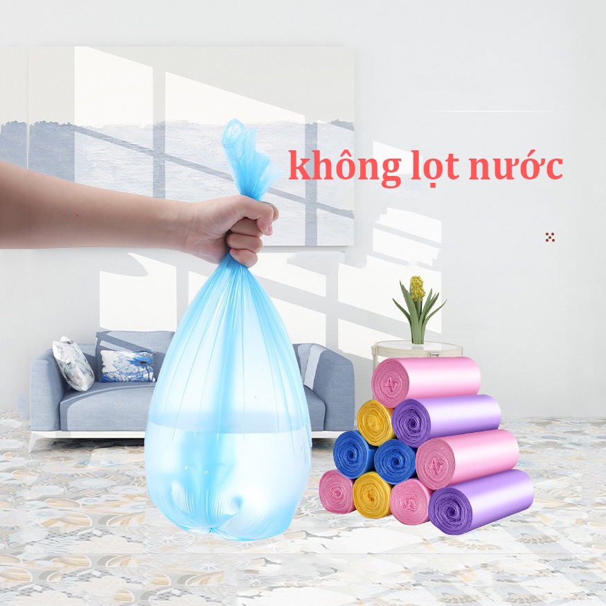Túi Rác Giá Rẻ Không Quai Kích Thước 45 x 50 cm, Túi Nilon Dùng Được Cho Thùng Rác Tự Động Thông Minh Sara