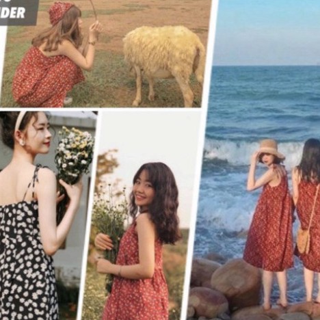 Váy Đầm 2 Dây Nữ Hoa Nhí Siêu Xinh | BigBuy360 - bigbuy360.vn