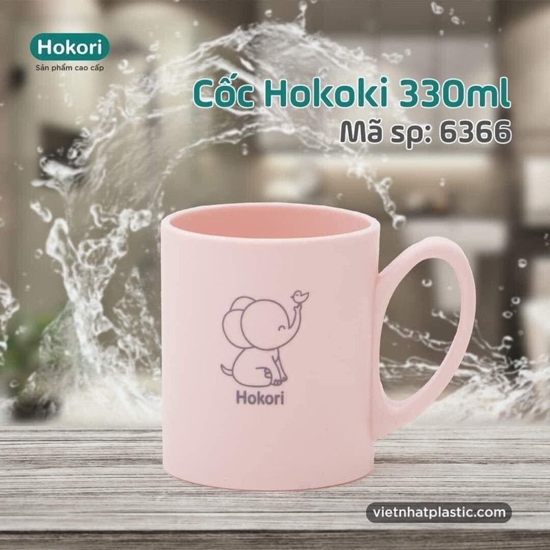 cốc nhựa Hokori Việt Nhật cho bé