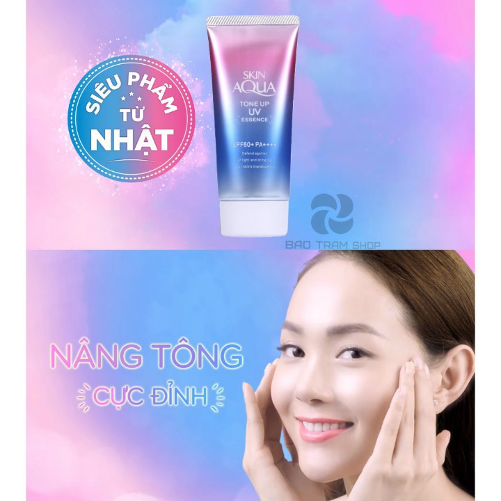 KEM CHỐNG NẮNG Nâng tone Skin Aqua Tone Up UV Nhật Bản