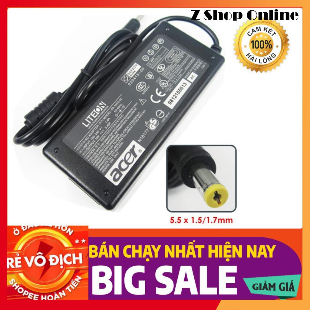 🎁 Sạc Laptop ACER 19V - 3.42A - 65W Chính Hãng Kèm Dây Nguồn ( Adapter Acer 19V-3.42A-65W)