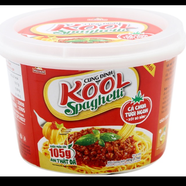 Mì Khoai Tây Cung Đình Kool Sốt Spaghetti thịt bò bằm 105g