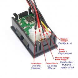 Đồng hồ Led đo dòng áp DC 100V 10A Đồng hồ điện tử kỹ thuật số