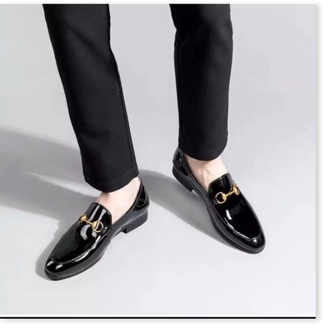 💗MILANO SHOES💗 Giầy lười mọi da bóng xích trơn ( bóng xích trơn mới ) giá tại kho, đẹp thời trang mẫu mới nhất