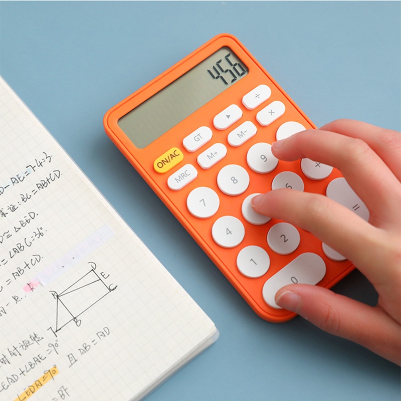 Máy Tính Xách Tay 12 Chữ Số Nhiều Màu Sắc Cho Học Sinh / Văn Phòng