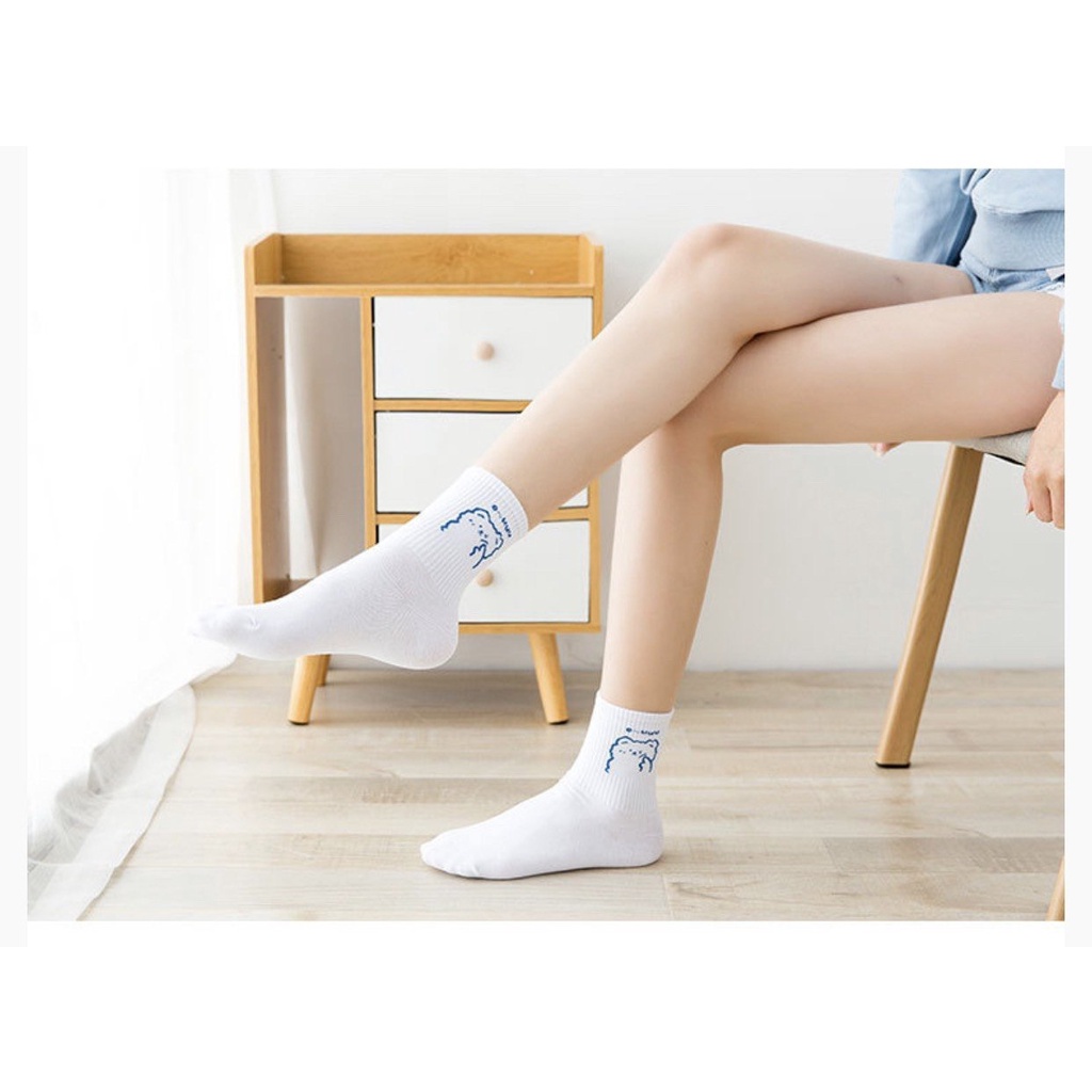 Vớ Nữ Hàn Quốc Họa Tiết Hoạt Hình Dễ Thương JP5